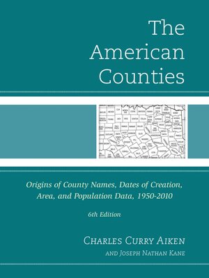 cover image of The American Counties